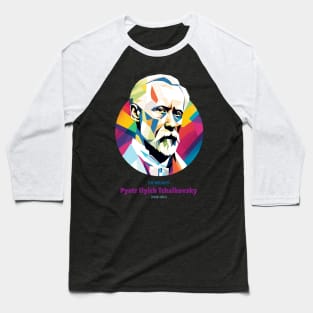 Pyotr Ilyich Tchaikovsky in WPAP Baseball T-Shirt